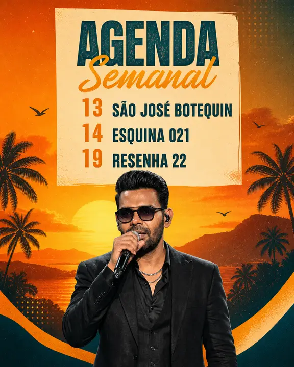 Agenda Semanal - 13 São José Botequin